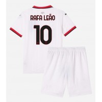 Camiseta AC Milan Rafael Leao #10 Visitante Equipación para niños 2024-25 manga corta (+ pantalones cortos)